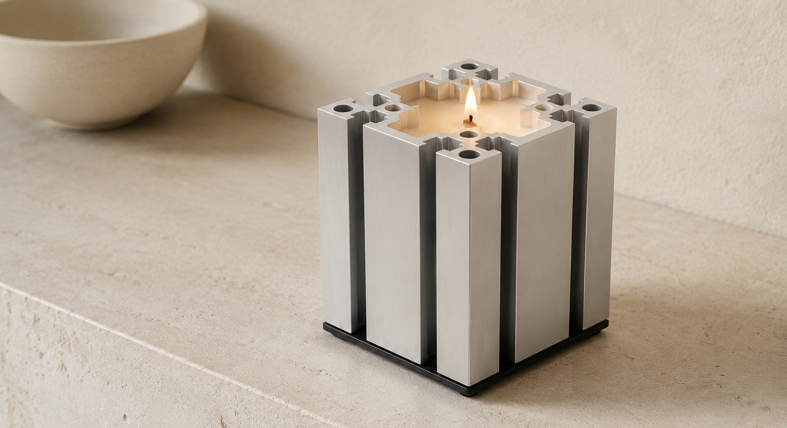 A-04 Candle Vessel by LINEA OBJECTS